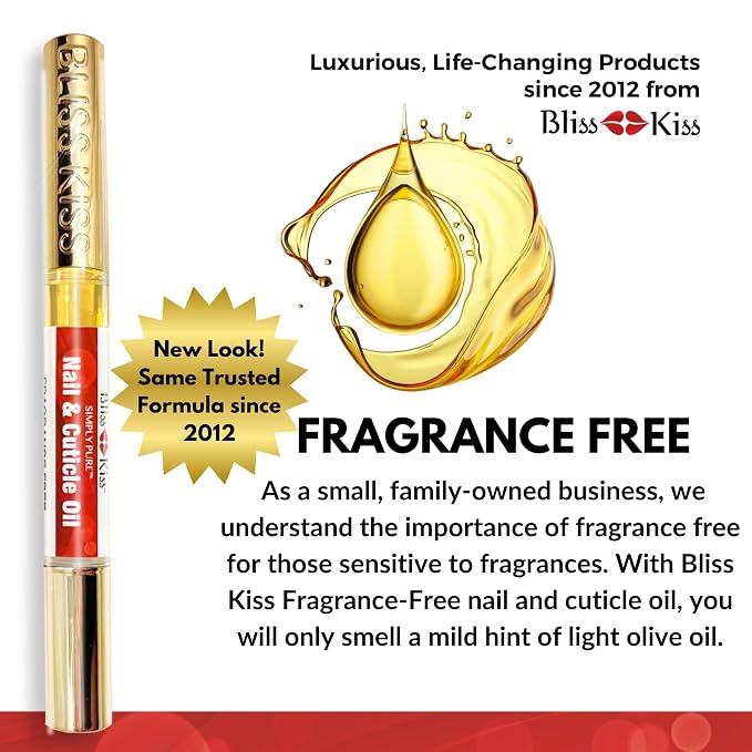 Bliss Kiss Fragrance Free Nail Oil Cuticle Pen - Image 8