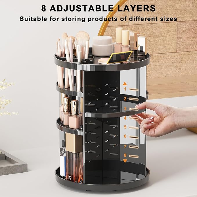 Jiavarry Rotating Makeup Organizer - Image 2