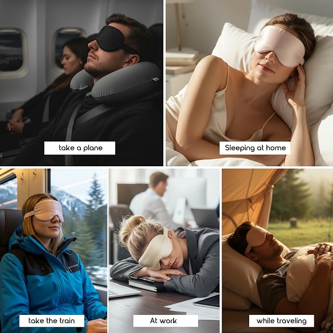 Luxury 22 Momme Mulberry Silk Eye Mask - Image 6