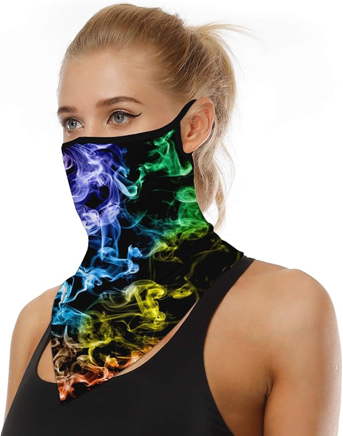 YAYOUREL Neck Gaiter Face Mask Bandanas by YAYOUREL