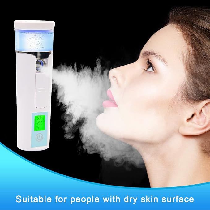 Nano Facial Mister, Mini Facial Steamer, Handy Moisturizing Mist Sprayer - Image 2