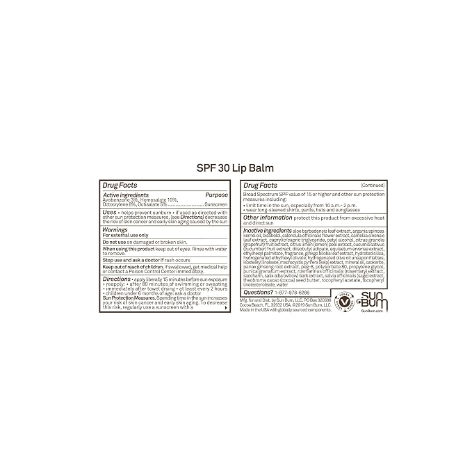 Sun Bum SPF 30 Sunscreen Coconut Lip Balm - Image 8