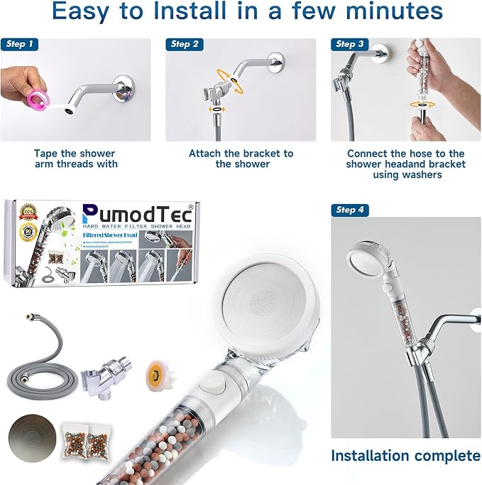Filtered Shower Head with Handheld - Image 7