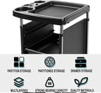 Salon Trolley Cart with Wheels & 5 Drawers, Salon Rolling Stations - Image 6