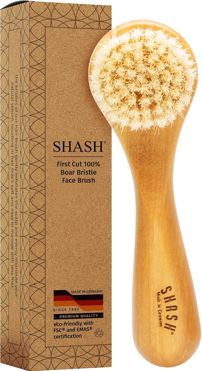 SHASH Made in Germany Hand Made Since 1869 First Cut 100% Boar Bristle by SHASH