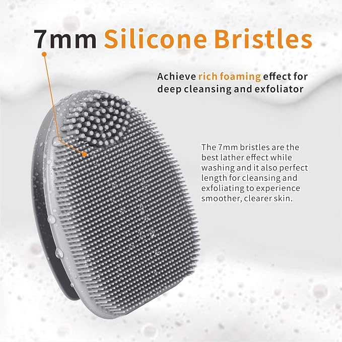 Soft Silicone Face Scrubber, Facial Cleansing Brush, Facial Exfoliation Scrub - Image 5