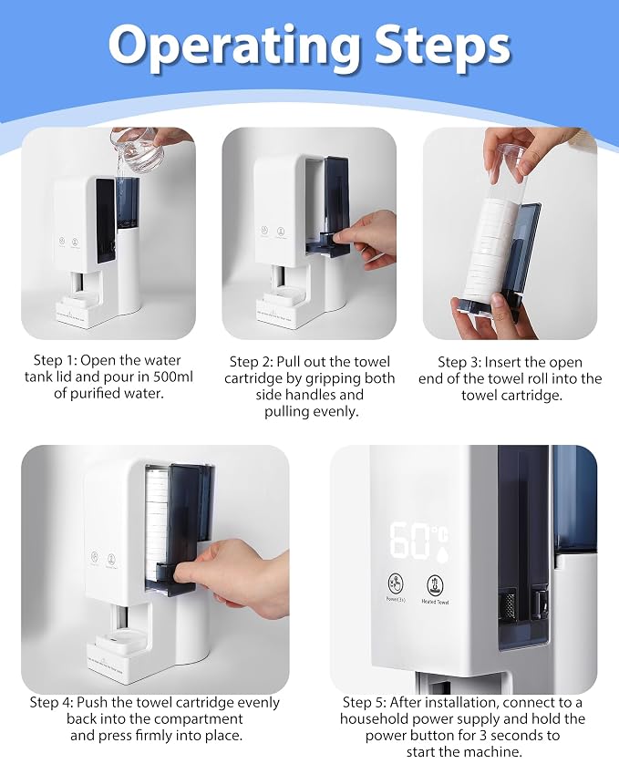 Hot Face Towel Heater Machine, Automatic Disposable Towel Warmer - Image 3