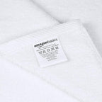 Amazon Basics 8-Pack Soft, Highly Absorbent, Quick-Dry Hand Towels, 100% Cotton - Image 3