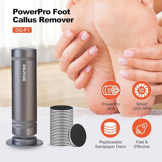 PowerPro Electric Foot Callus Remover, 36W Professional 1200rpm Adjustable - Image 2