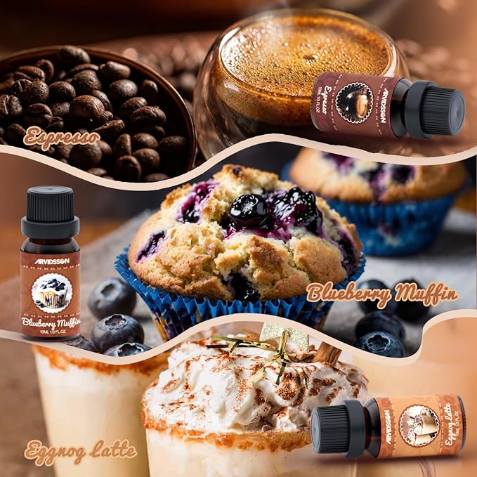 ARVIDSSON Coffee Fragrance Oils Set, Premium Essential Oils - Image 3