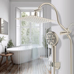 Hibbent All Metal CUPC Certified Shower Head, Handheld Showerhead Combo - Image 9