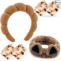 Zkptops 6Pcs Spa Headband for Washing Face Wristband Set Sponge Makeup Skincare by ZKPTOPS
