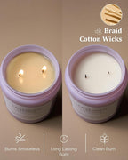 M&SENSE Lavender Citrus Candles, 19.4oz 110H Burn Time Large Natural Soy Candles - Image 5