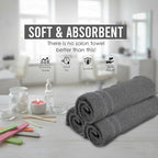 24 Pack Dark Grey Hand Towel 100% Cotton Spa Towel – 16x27 inches Highly - Image 8