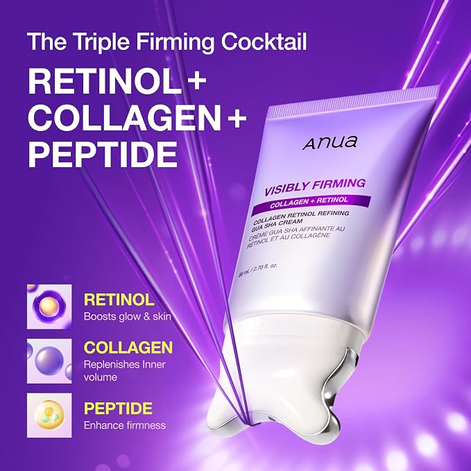 ANUA Collagen Retinol Refining Gua Sha Cream, Neck Cream - Image 2