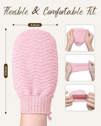 Exfoliating Gloves 2 Pack, Wave Texture Exfoliating Mitt - Image 7