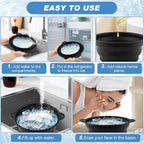 Face Bowl for Ice with Built-In Ice Tray, Collapsible Silicone Facial Ices Bath - Image 6