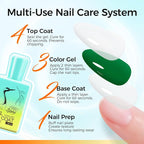 No Wipe Gel Base & Top Coat Set - Image 5