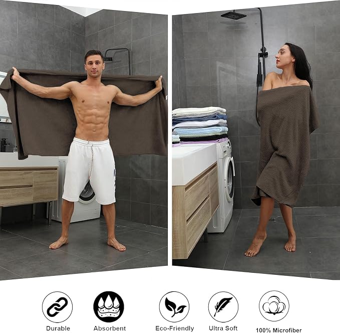 Smuge Extra Large Bath Towel Sheet Set 35x70 Inches - Image 4