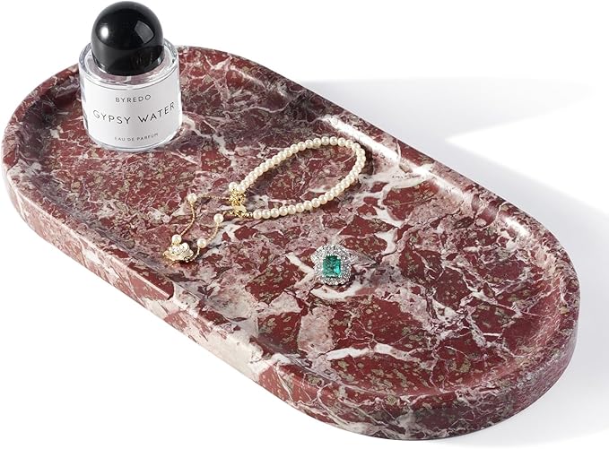 Koville Norway Natural Marble Tray, Catchall Tray by Koville