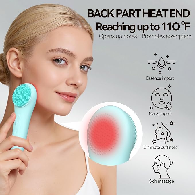 Rechargeable Silicone Facial Cleansing Brush - Image 4