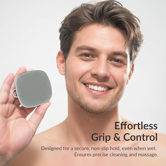 2 Pack Face Scrubber, Silicone Facial Cleansing Brush - Image 3
