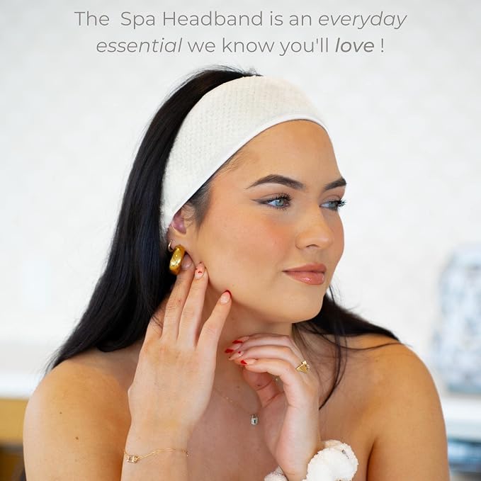 VOLO Luna Gray Spa Headband - Image 2