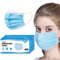 NNPCBT Blue Disposable Face Masks 100 Pack, 3-Ply Breathable Mask by NNPCBT