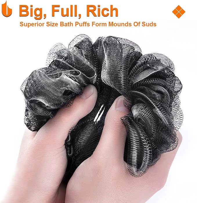 Urbanstrive Shower Bath Sponge XL 75g Soft Shower Loofahs Balls - Image 3