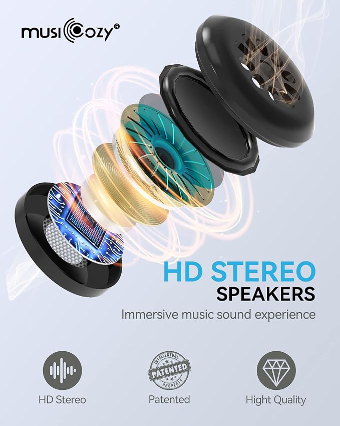 MUSICOZY Sleep Headphones Breathable Bluetooth 5.4 Headband 3D Sleeping - Image 5