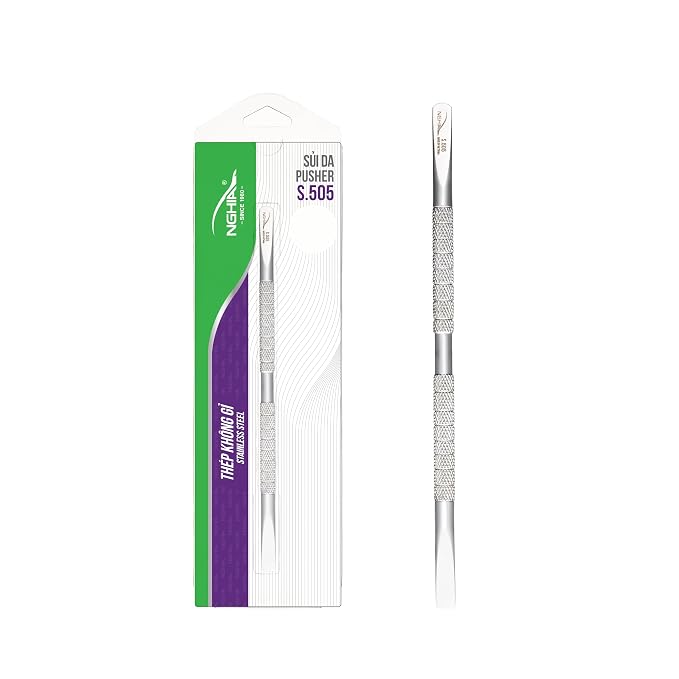 NGHIA Pusher - S-505 | Double–Ended Cuticle Pusher | Precision Nail Care Tool| by NGHIANippers