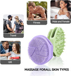 2-Pack Soft Silicone Dual-Sided Body Scrubber & Loofah | Gentle Exfoliating - Image 7