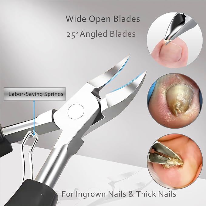 Toenail Clipper for Thick Nails Seniors Ingrown Toe Nail Pedicure Knife for - Image 2