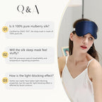 ZIMASILK 100% Natural Silk Sleep Mask Blindfold, Adjustable Super-Smooth Soft - Image 5