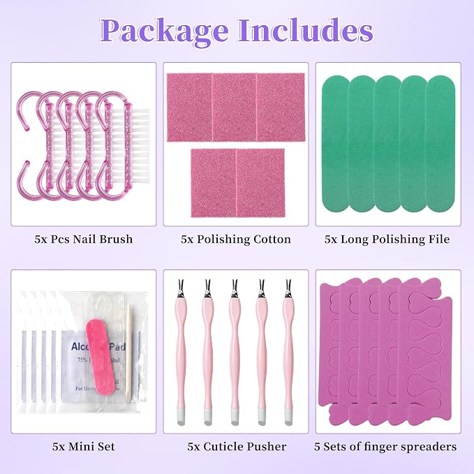 TADOPRO Press On Nail Tool Kit, Disposable Nail Prep Kit - Image 5