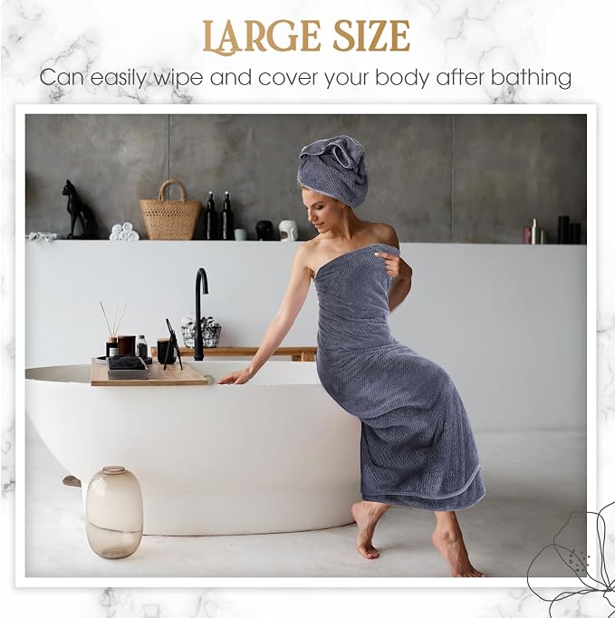 Peryiter Oversized Bath Towels Set of 6 - Image 5