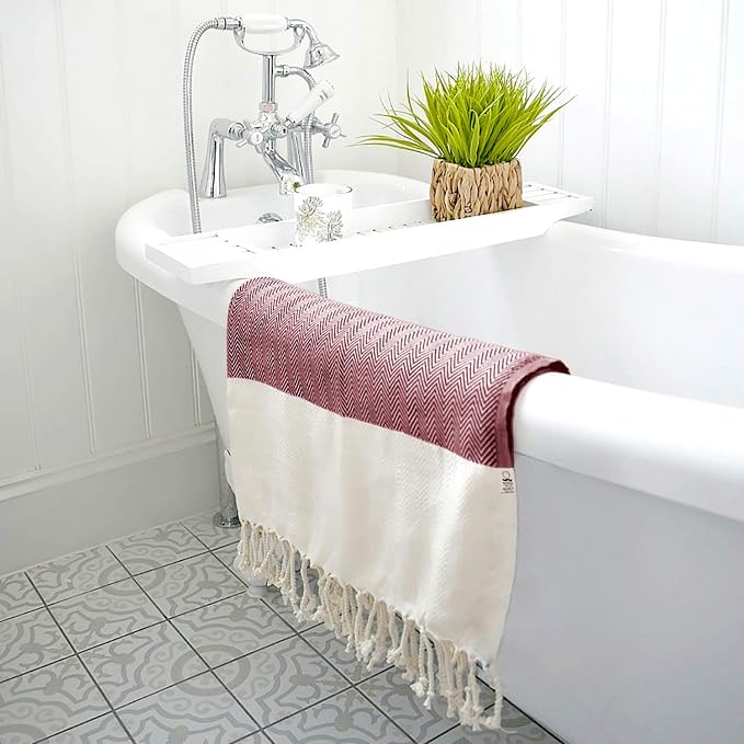 Bazaar Anatolia Turkish Beach Towel 100% Cotton Bath Towels 71x39 Quick Dry - Image 7