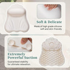 Luxury Silicone Bath Pillow for Tub, New Cloud-Soft 4D Air-Cushion Bathtub - Image 3