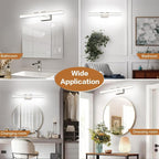 SOLFART Bathroom Lights Over Mirror: 32 Inch Bathroom Vanity Light- Brushed - Image 6