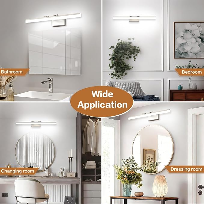 SOLFART 31.5 Inch Dimmable Bathroom Vanity Lights Over Mirror 5 Color - Image 8
