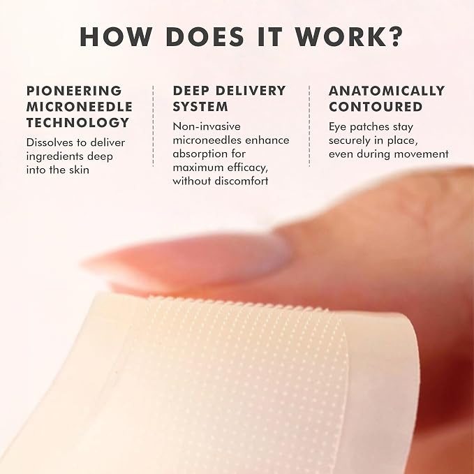 skyn ICELAND Dissolving Microneedle Under-Eye Patches — 39% Hyaluronic Acid & - Image 4