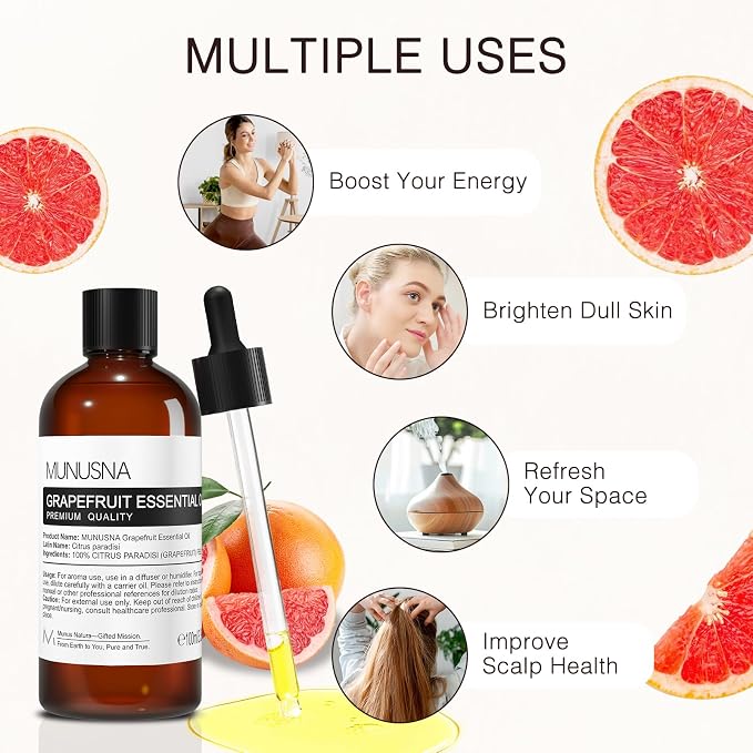 Grapefruit Essential Oil 100ML, 100% Pure and Natural Grapefruit Oil - Image 4