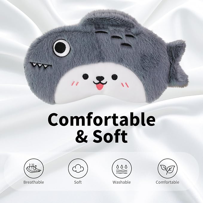 PERFECTSIGHT Sleep Eye Masks, Cute Sleep Eye Cover Lightweight Adjustable - Image 3