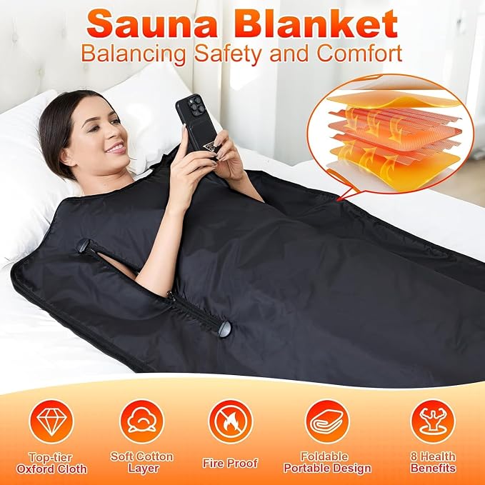 Infrared Sauna Blanket for Home: Portable Full Body Detox Wrap - Image 2