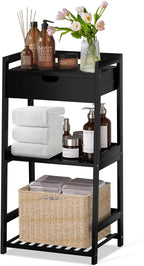 POXAKA 3 Tier Bamboo Bathroom Shelves by POXAKA