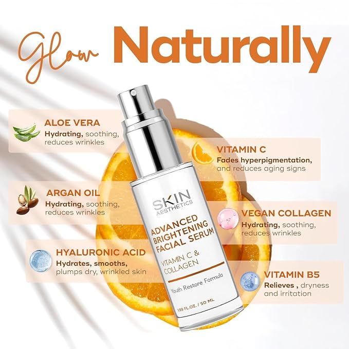 Vitamin C Serum + Moisturizer Skin Care Set - Image 4