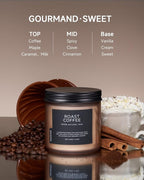 M&SENSE Coffee Home Scented Candles, 11.6oz Natural Soy Wax, 70-Hour Long - Image 2