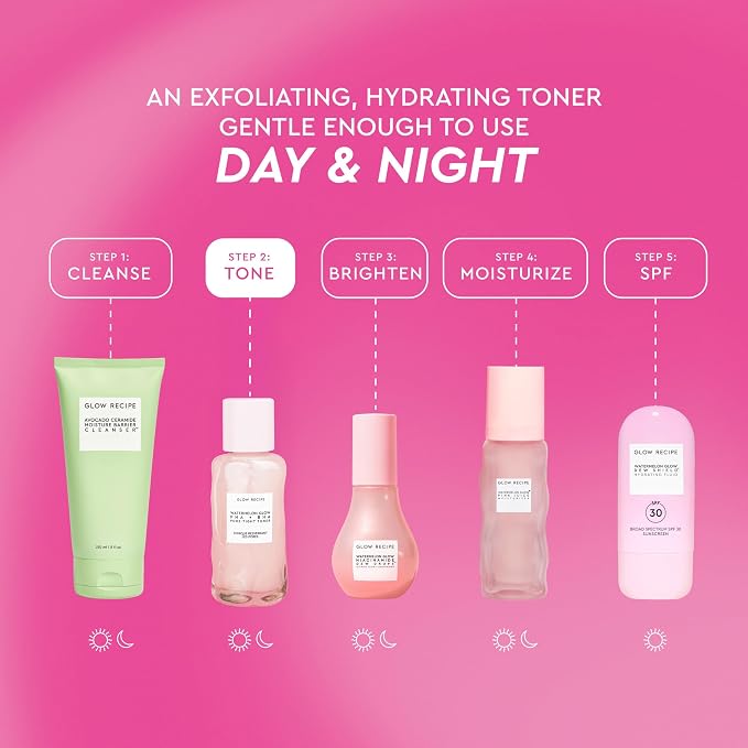 Glow Recipe PHA + BHA Face Toner, Korean Exfoliating Toner - Image 6