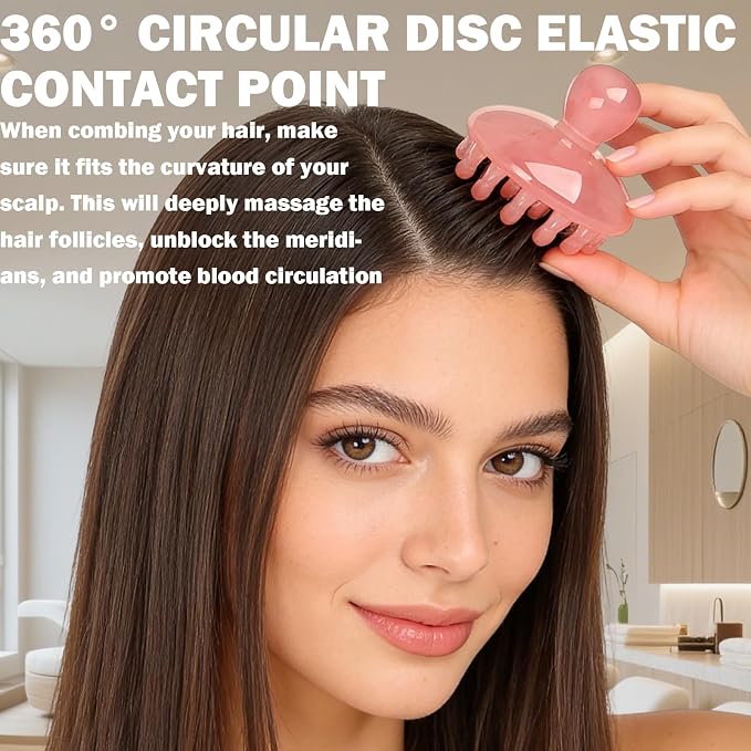 Scalp Massage Tool, 21 Long Rounded Teeth Scalp Massager Hair Growth, Resin - Image 6