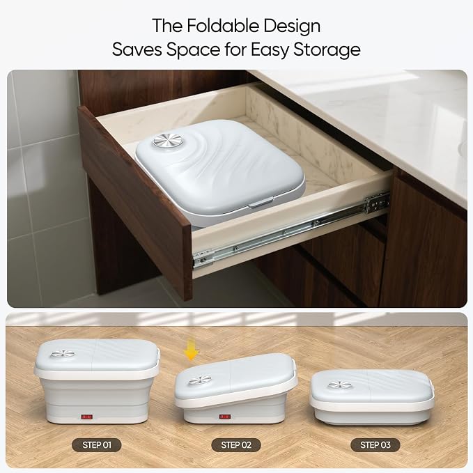 LUBBYGIM New Collapsible Foot Spa Bath - Image 4